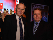 UK Business Secretary, Vince Cable, in discussions with Renishaw’s Rhydian Pountney