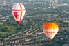 Renishaw and The Lord Mayor's Appeal balloons flying over London (image courtesy of Exclusive Ballooning)